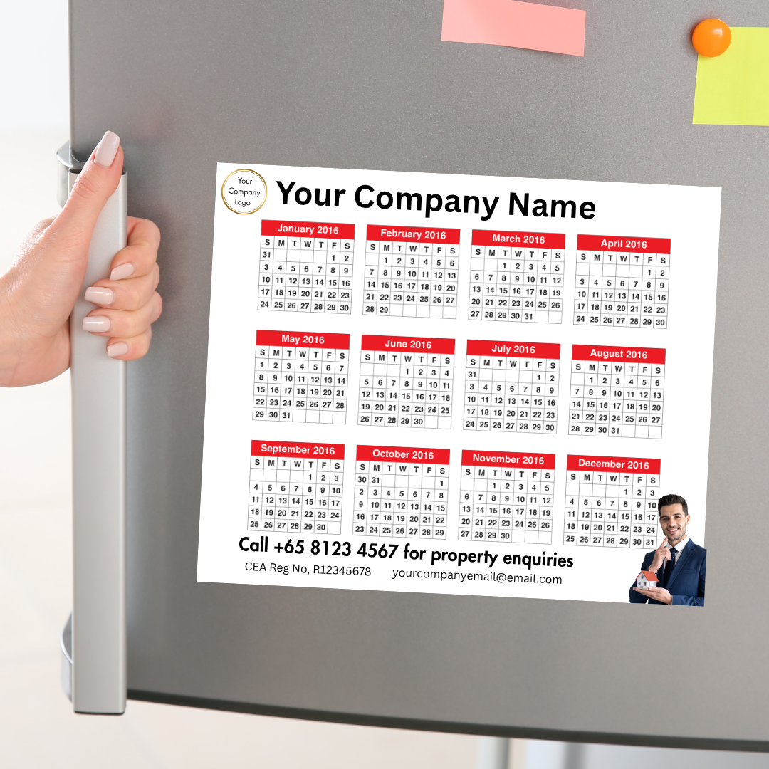 Custom Magnetic Fridge Calendars