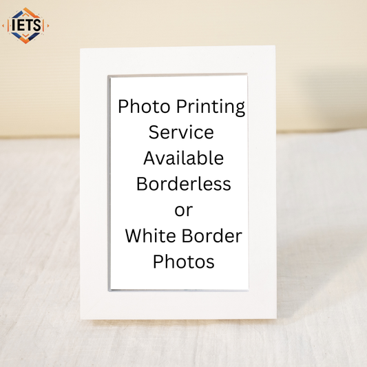 4R Wooden Photo Frame - Picture Frame Wood White Art Poster Painting Photo Stand Desk Table