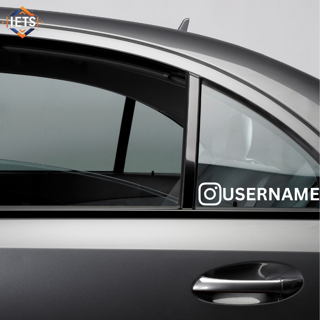 Instagram Username Car Decal