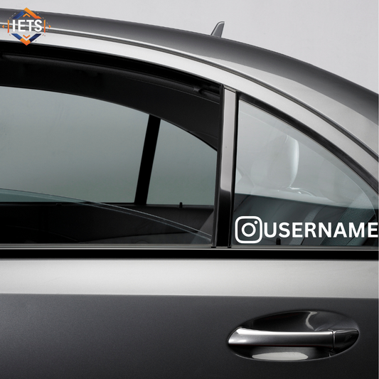 Instagram Username Car Decal