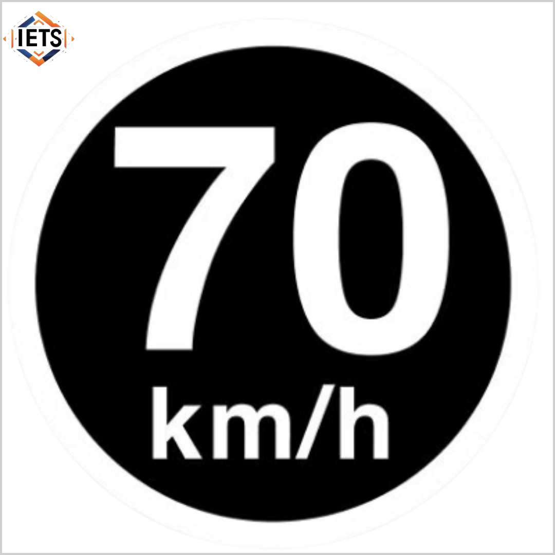 [LTA Approved] Maximum Speed Stickers for commercial vehicles | 15cm 70km/h 60km/h 50km/h High Quality Vinyl Car Decal