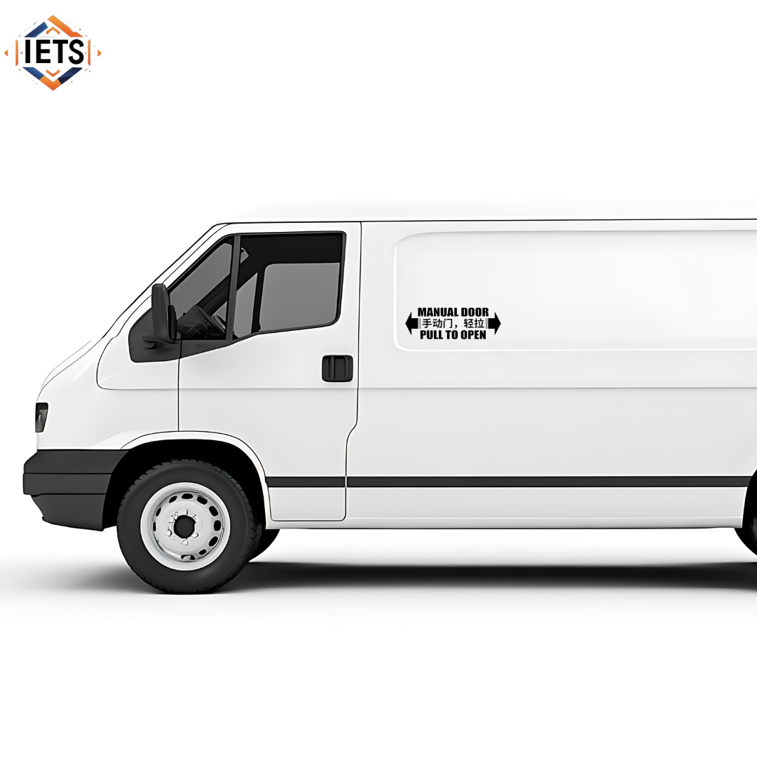 Auto or Manual Door / Auto or Manual Tailgate with Chinese words Car Decal