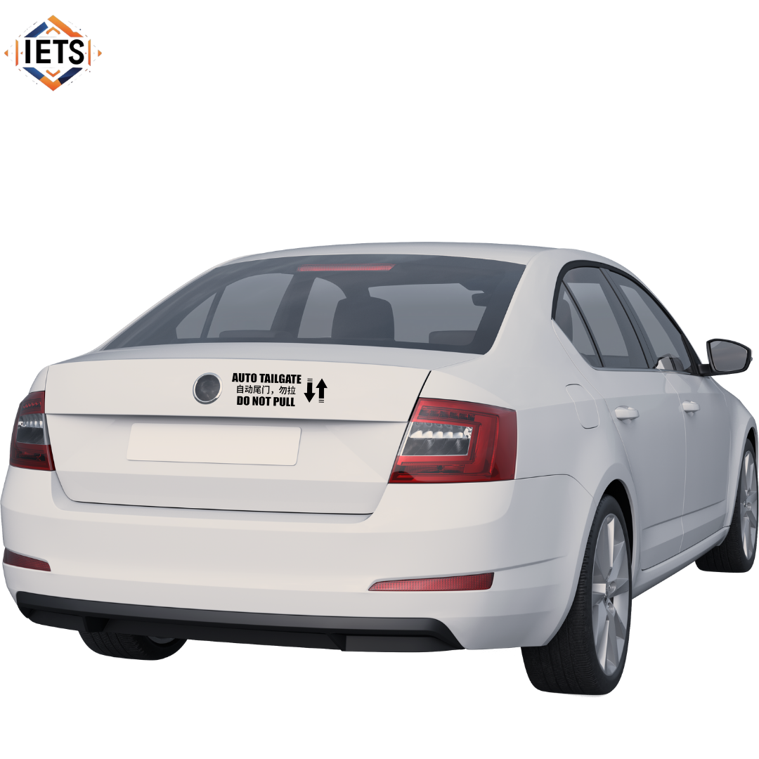 Auto or Manual Door / Auto or Manual Tailgate with Chinese words Car Decal