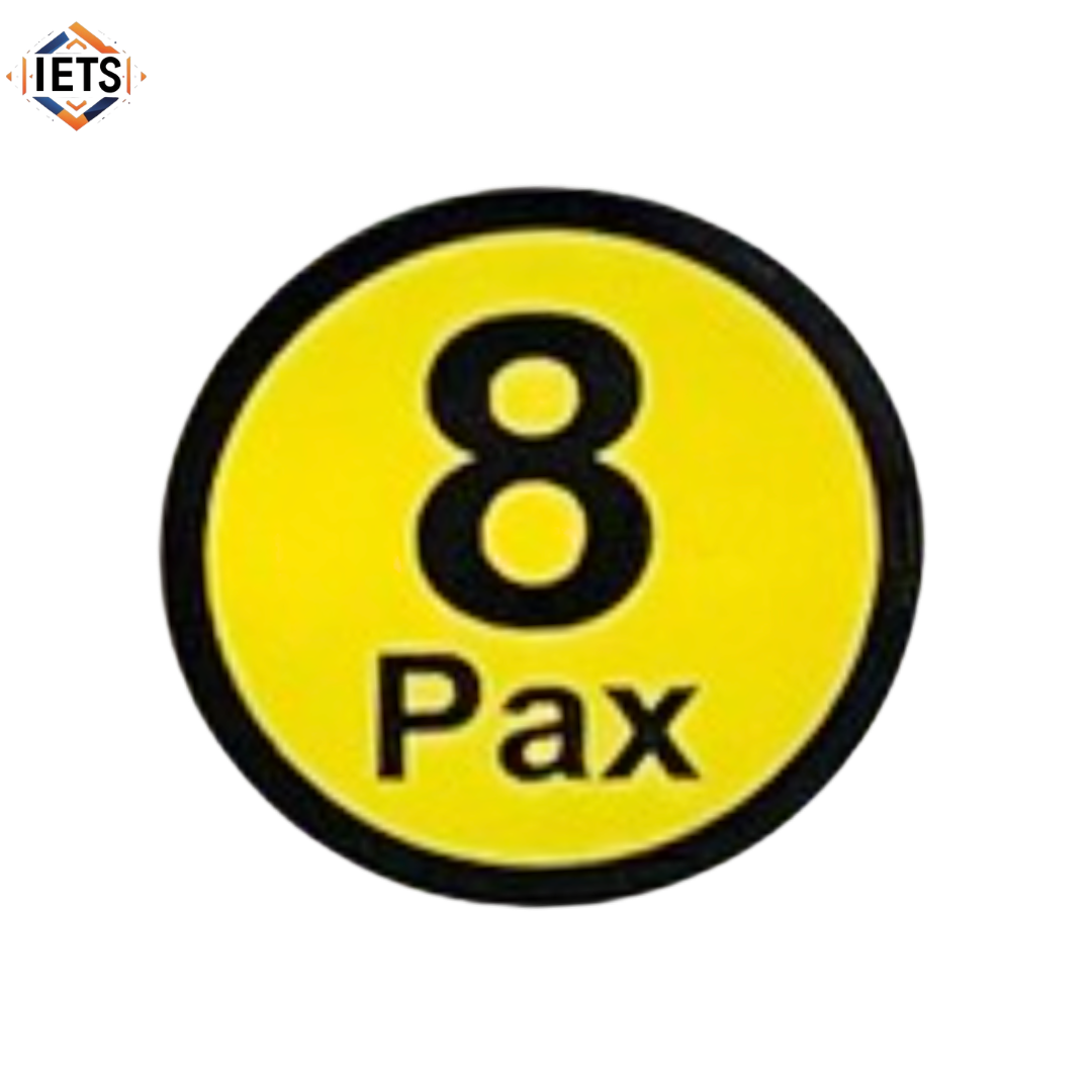 [LTA Approved] Maximum Passenger Capacity for commercial vehicles sticker | 15cm 2~50 pax High Quality Vinyl Car Decal