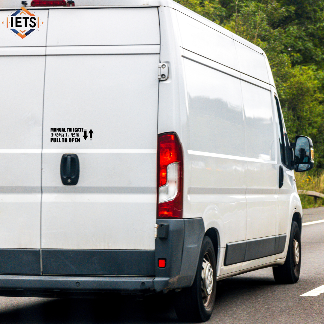 Auto or Manual Door / Auto or Manual Tailgate with Chinese words Car Decal