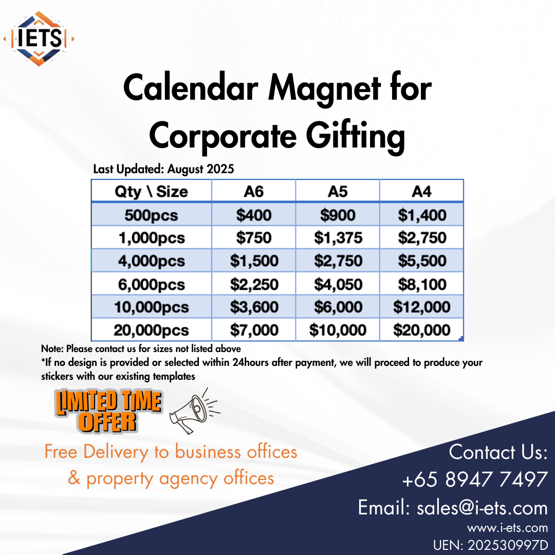 Custom Magnetic Fridge Calendars