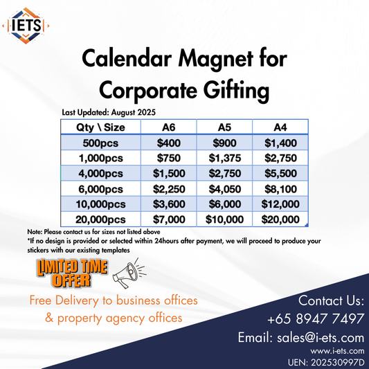 Custom Magnetic Fridge Calendars